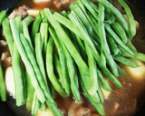 豚肉といんげんとじゃがいもの生姜醤油煮作り方3写真