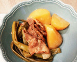 豚肉といんげんとじゃがいもの生姜醤油煮作り方5写真
