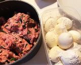 ほうれん草入りのタネで包むスコッチエッグ作り方4写真