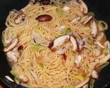 生椎茸と長ねぎのパスタ☆和風バター醤油味作り方8写真