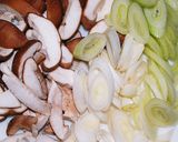 生椎茸と長ねぎのパスタ☆和風バター醤油味作り方1写真
