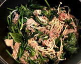 牛肉とえのきとほうれん草の炒め物作り方6写真