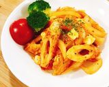お弁当に♪玉葱竹輪のケチャップチーズ炒め作り方4写真
