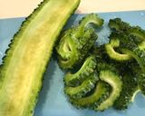 塩昆布仕立て ゴーヤの浅漬け作り方1写真