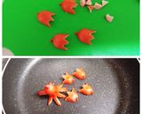 卵焼きにチューリップ咲きました♡作り方3写真