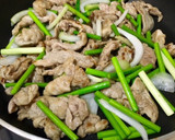 豚肉とにんにくの芽のオイスター炒め作り方4写真