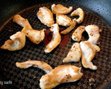 残った鶏皮で簡単おつまみ！鶏皮ポン酢作り方2写真