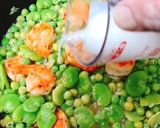 海老とそら豆、えんどう豆の塩味炒め作り方10写真