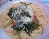 アンチョビとトマト、ほうれん草のパスタ作り方11写真
