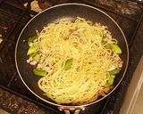 麺つゆで！鶏ひき肉と舞茸の和風パスタ作り方4写真
