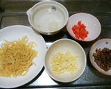 犬ご飯　冷やし中華作り方1写真