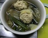 簡単チタタプ(鶏ミンチ)スープ作り方6写真