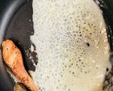 鮭切り身のベシャメルソース風パスタ作り方2写真