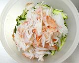 胡瓜･新玉ねぎ･カニカマの胡麻マヨサラダ作り方6写真