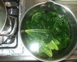 小松菜とハムの生姜酢和え物♪簡単冷え性に作り方4写真