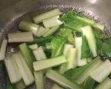 あげと菜っ葉の巣籠もり卵作り方1写真