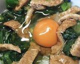 あげと菜っ葉の巣籠もり卵作り方3写真