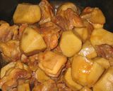 ほっこり美味しい里芋と鶏肉の甘辛煮物作り方6写真