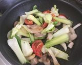 2分 簡単早い チンゲン菜トマト豚炒め作り方2写真