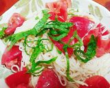 暑くなったら❤トマトと大葉のにんにく素麺作り方5写真