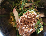 納豆とほうれん草の卵まぜご飯作り方4写真
