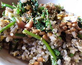 納豆とほうれん草の卵まぜご飯作り方5写真