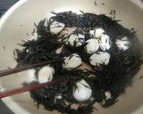 ホタテ、ひじきの煮物作り方4写真