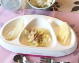 カミカミ期離乳食〜ツナのキャベツ蒸し作り方3写真