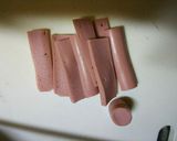 スパムおむすび風魚肉ソーセージおむすび作り方1写真