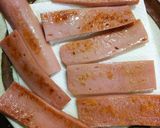 スパムおむすび風魚肉ソーセージおむすび作り方2写真