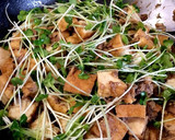 簡単節約晩ごはん④厚揚げのサンマ蒲焼缶味作り方7写真