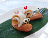 タコさんハンバーグお弁当作り方4写真