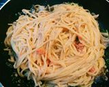 簡単✨あっさり系明太子クリームパスタ作り方6写真