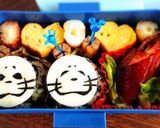 2018 運動会弁当・アザラシおにぎり作り方6写真