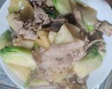 簡単子持ち高菜と豚こま肉のゴマ油醤油炒め作り方6写真