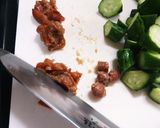 楽々☆豚肉とキュウリの梅炒め作り方2写真