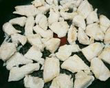 簡単！お弁当おかず。鶏胸肉とアスパラ炒め作り方2写真