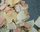 簡単☆大根とベーコンのニンニク炒め作り方4写真
