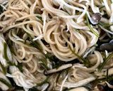アマランサスと長芋と海藻キノコスパゲティ作り方6写真