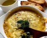 ☆野菜だけ！かぼちゃと玉ねぎのグラタン☆作り方6写真