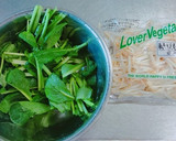 ご飯がすすむ！もやしと小松菜の中華炒め作り方1写真