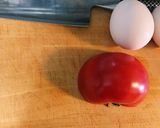 トマトinオムレツ作り方1写真
