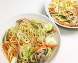 野菜たっぷり夏サッパリ♫すっぱい焼きそば作り方6写真