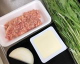 水菜とふわふわ豆腐の鶏団子スープ作り方1写真