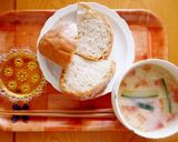 きゅうりとトマトの豆乳仕立てのお味噌汁作り方6写真
