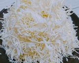 山盛りキャベツのとんぺい焼き サラダ作り方1写真