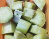 ☆簡単しっとりさつまいもチーズケーキ☆作り方6写真