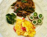 お弁当(5/28)オイスターソース炒め作り方1写真