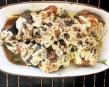 鯖味噌缶のマヨネーズパン粉焼き作り方3写真
