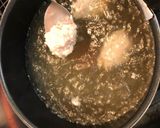 水菜とふわふわ豆腐の鶏団子スープ作り方8写真
